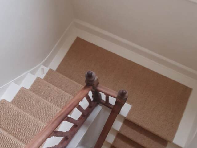 Fibre Carpets Sisal Artemis Silver installation in Islington