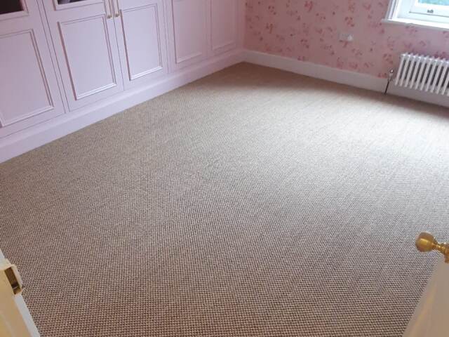 Kersaint Cobb Sisal Tigers Eye Titanium carpet installation in Wandsworth
