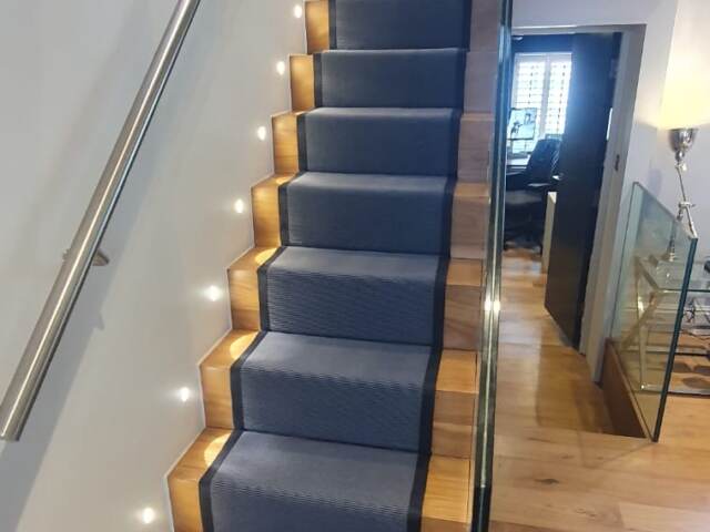 Kersaint Cobb South Pacific Pitcairn carpet installation in Belgravia