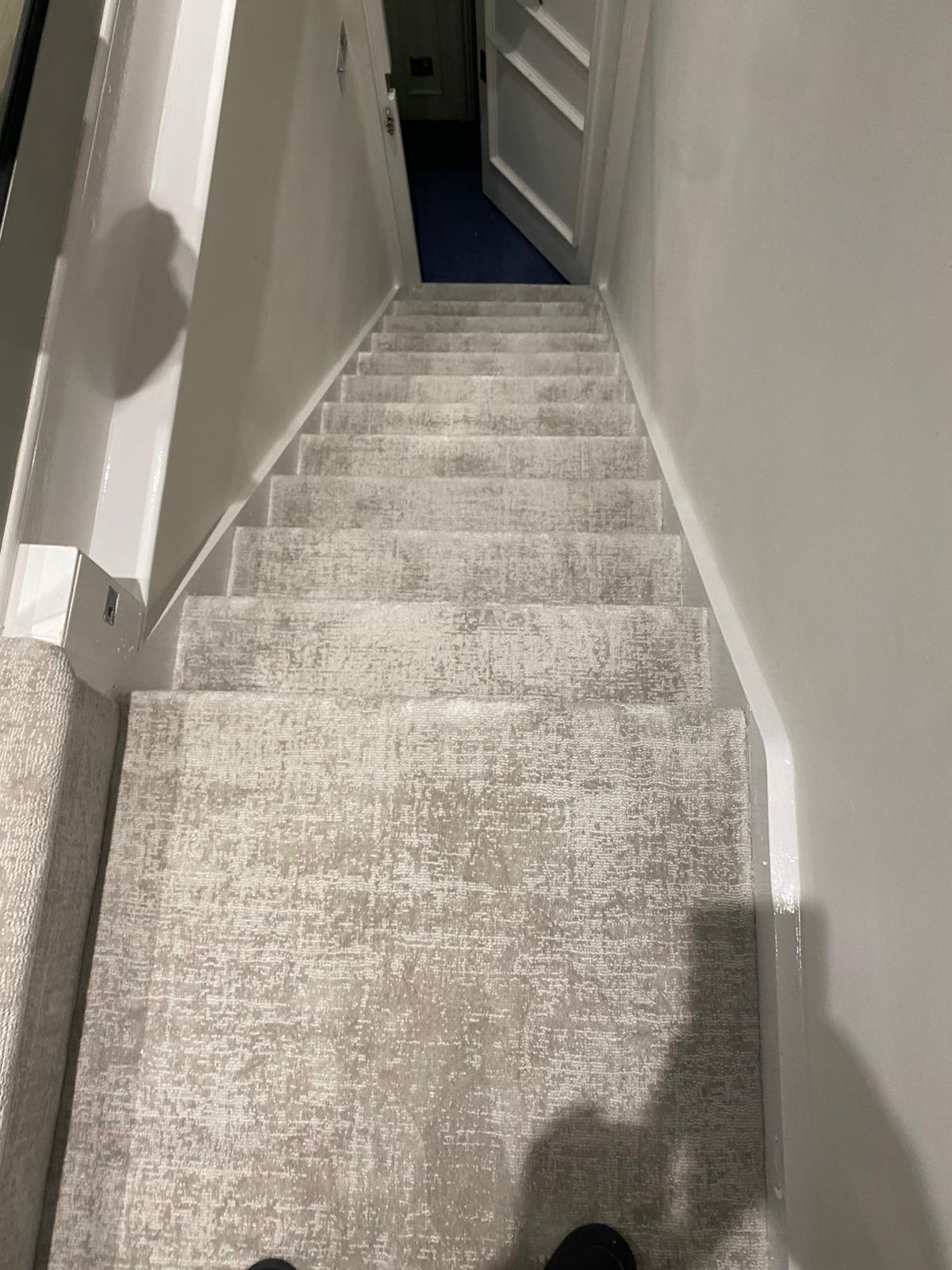 Rols Wool Carpets Luna White Rhodium installation in Battersea-0