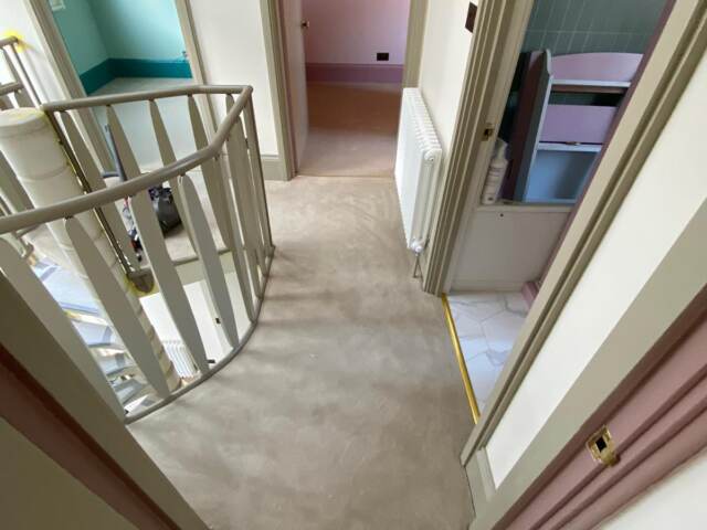 Westex Flooring Westend Velvet Marshmallow carpet installation in Earls Court