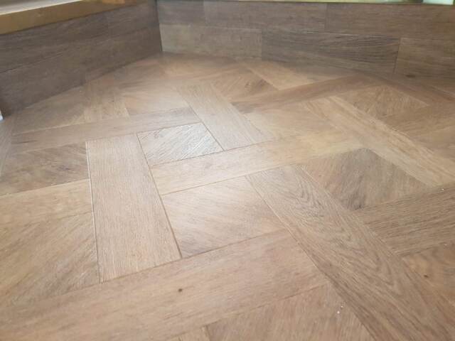 Amtico Signature Basket Weave installation Putney