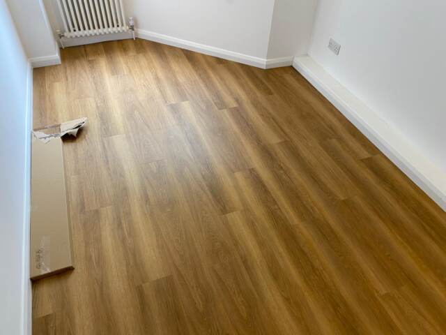 Amtico Spacia Honey Oak installation in Pimlico