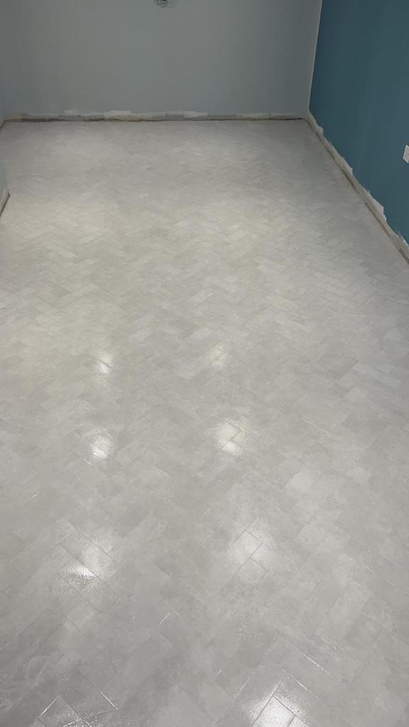 Amtico Spacia Parquet Snow SP116 Installation in Borough, Luxury Vinyl Tile (LVT) Flooring, Office