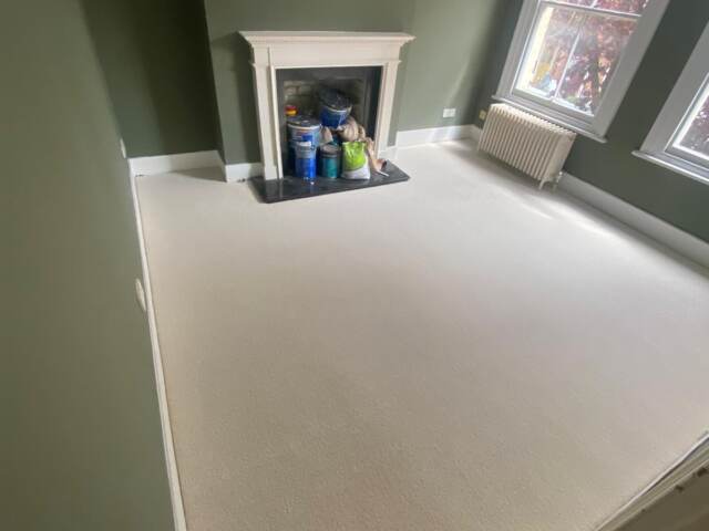 Clarendon Carpets Mayfair Ivory installation in Paddington