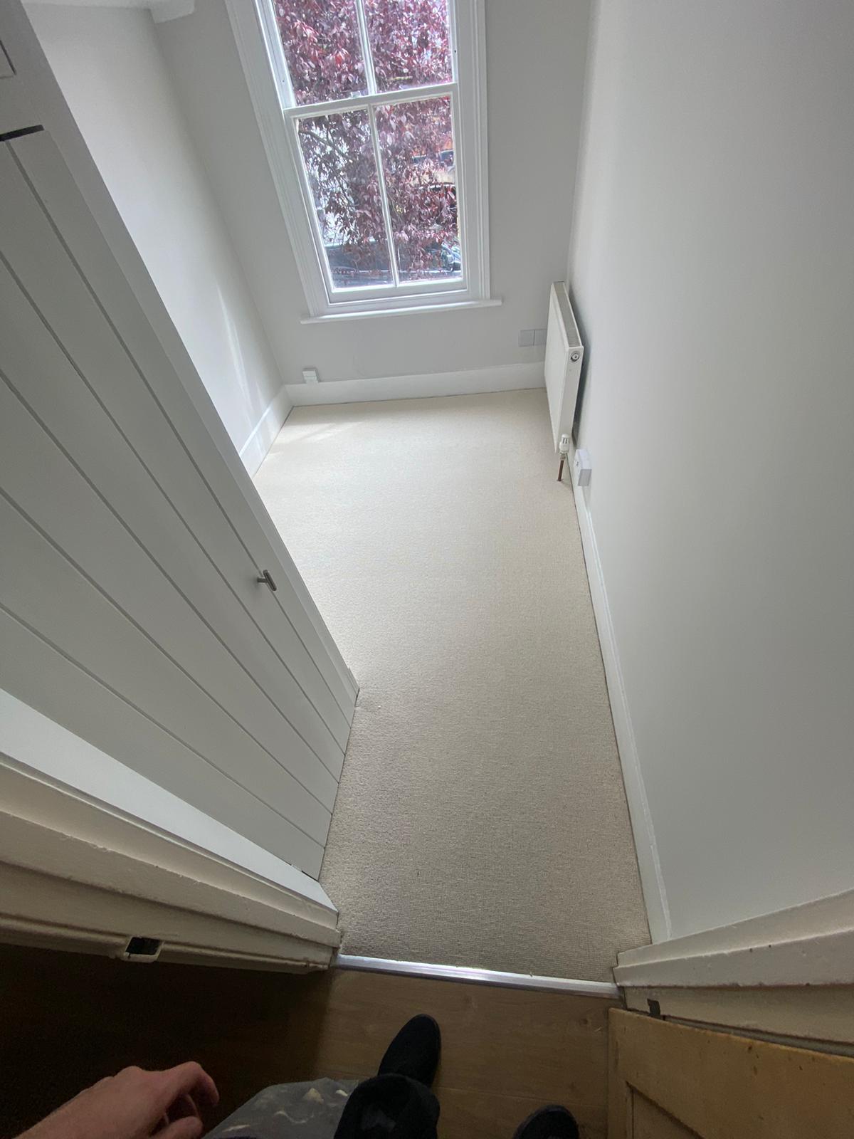 Clarendon Carpets Mayfair Ivory installation in Paddington-1