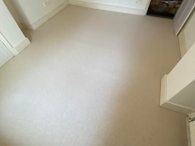 Clarendon Carpets Mayfair Ivory instalment in Canary Wharf