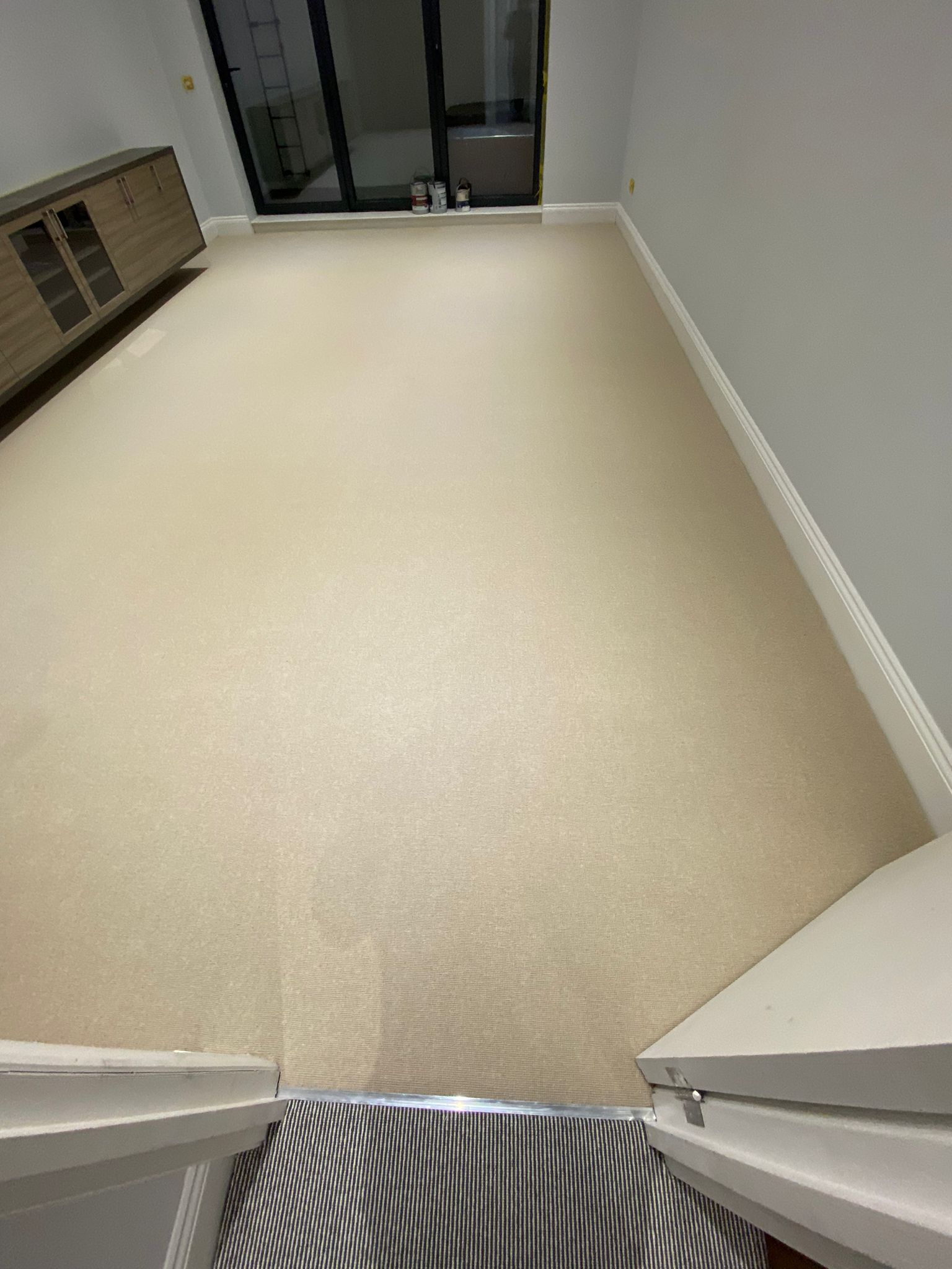 Clarendon Carpets Mayfair Natural installation in Docklands-2