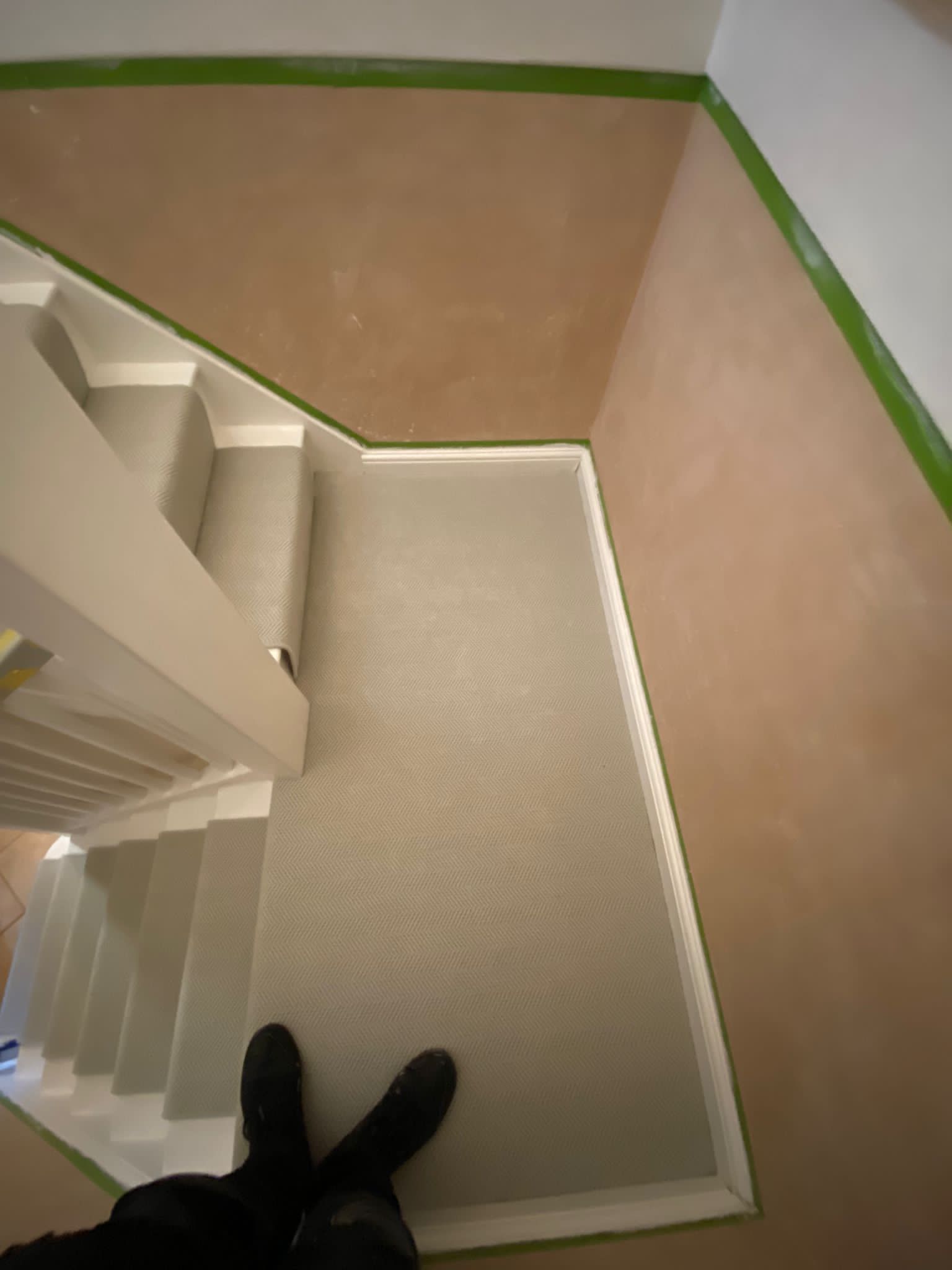 Fibre Carpets Wool Herringbone Chatsworth installation in Balham-0