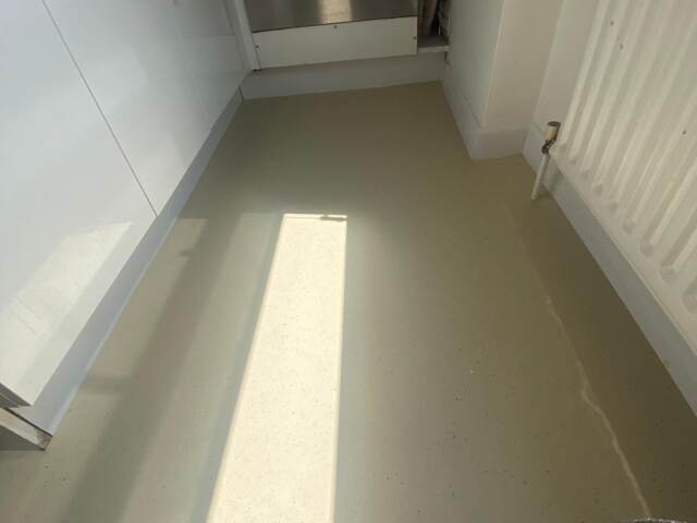 Forbo Flooring Fresco Marine 3261 installation in Canary Wharf