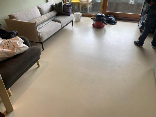 Nora Noraplan Uni 2446 rubber flooring installation in Kensington