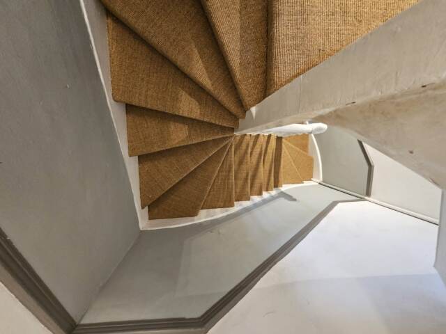 Fibre Carpets Sisal Boucle Saffron installation in Lambeth