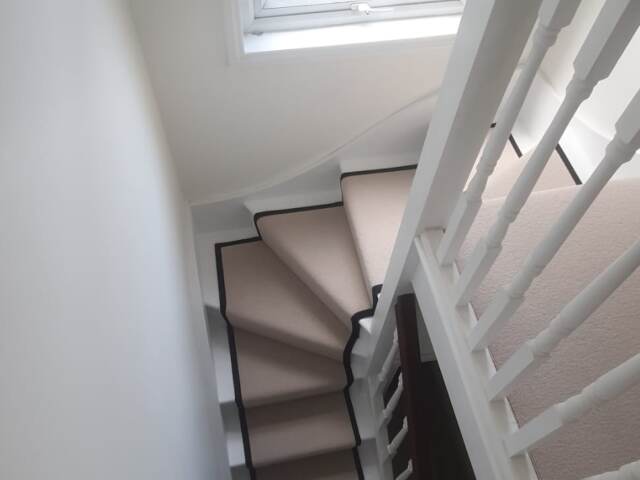 Westex Flooring Natural Loop Cable Thatch carpet installation in Lambeth