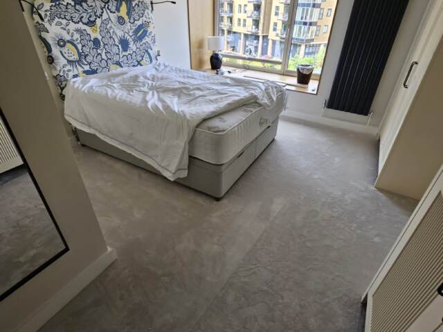 Westex Flooring Silken Velvet Chic Pumice carpet installation in Acton