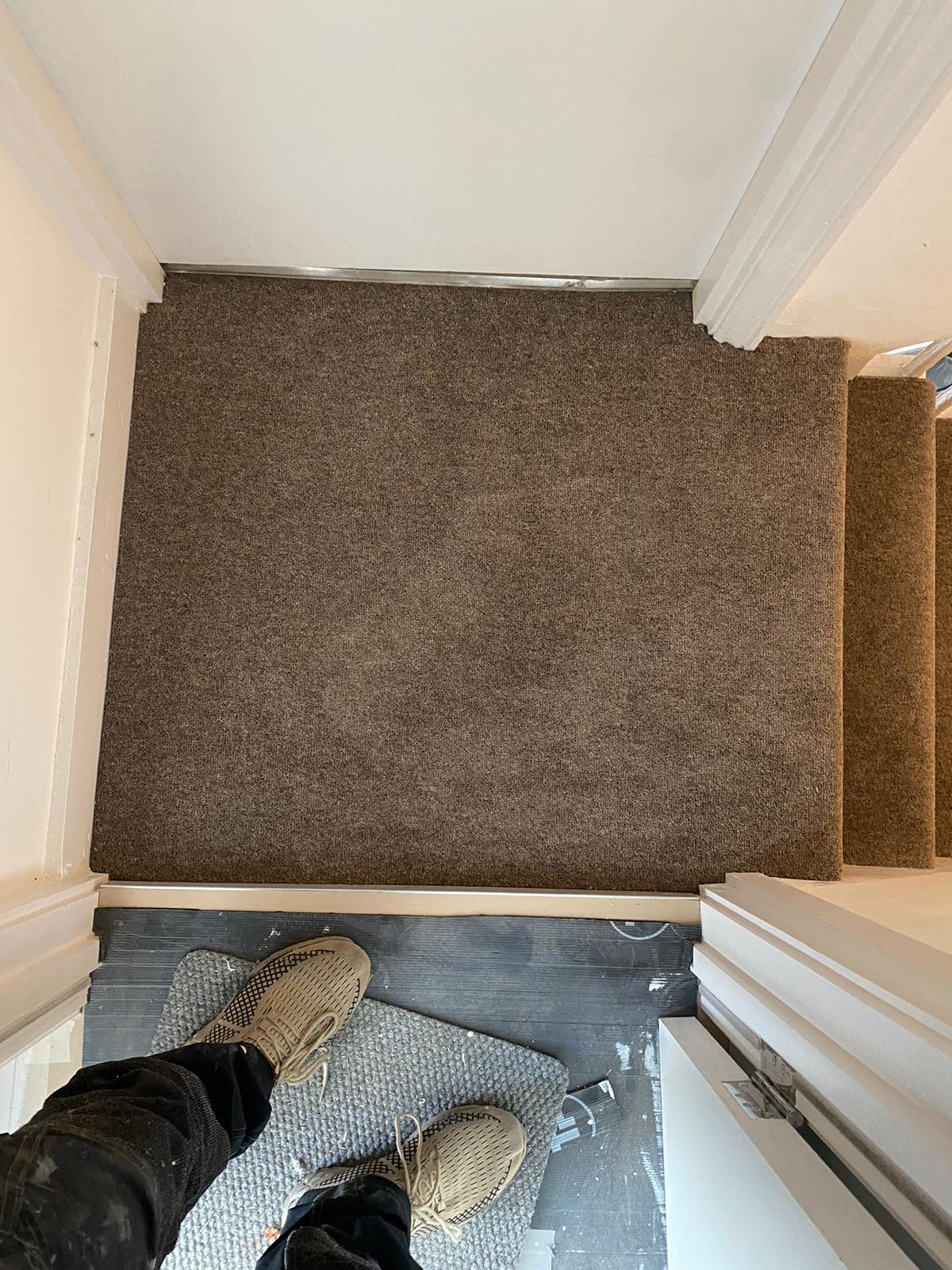 Westex Flooring Ultima Twist Fossil carpet installation in Shepherds Bush-0
