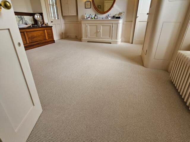 Elements London Havana Old Mural carpet installation in Chiswick