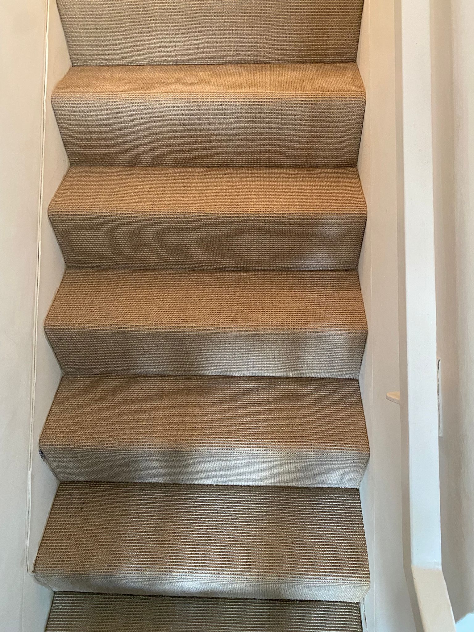 Fibre Carpets Sisal Boucle Cassia installation in Mayfair-1