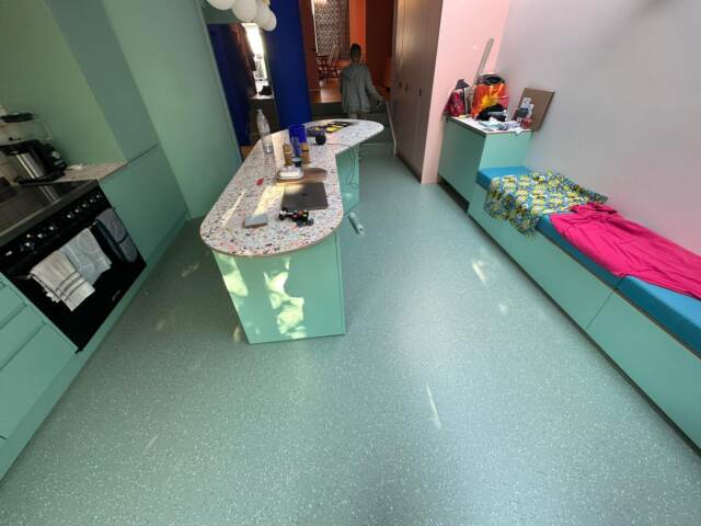 Nora Rubber Flooring Noraplan Uni 7365 installation in Paddington