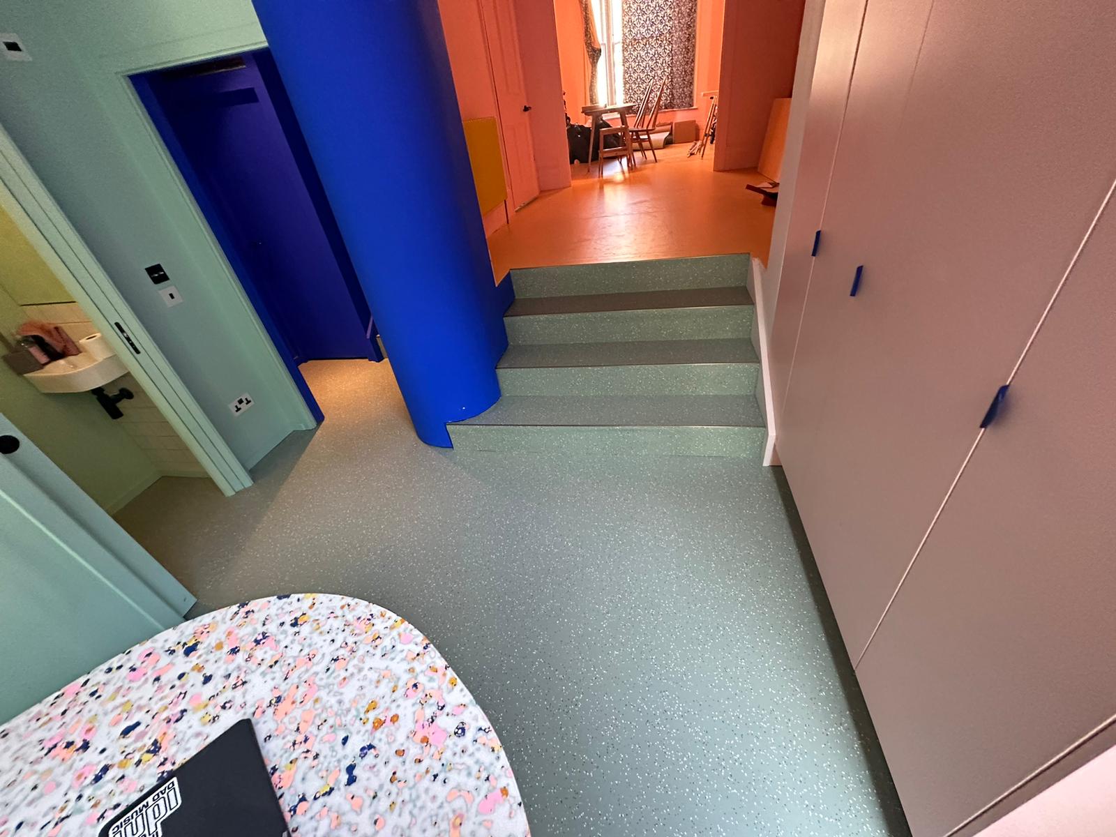 Nora Rubber Flooring Noraplan Uni 7365 installation in Paddington-2