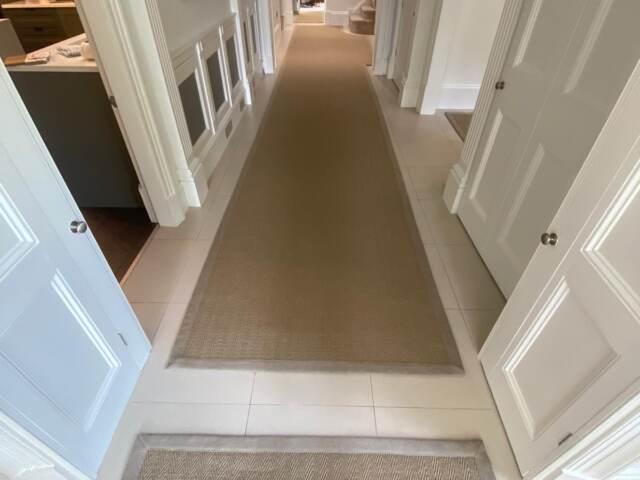 Crucial Trading Sisal Harmony Herringbone Gentle Fawn HH265 carpet installation in Lambeth