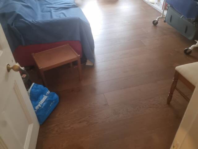 Kahrs Oak Nouveau Rich wood flooring installation in Clapham