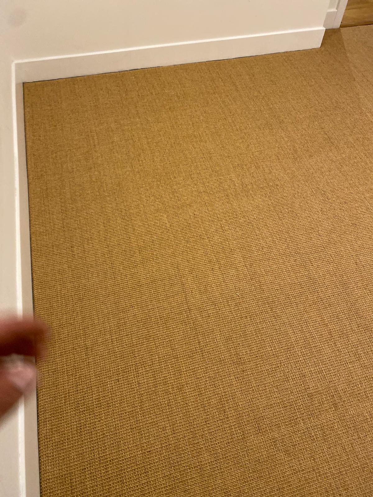 Kersaint Cobb Sisal Big Boucle Cognac carpet installation Mayfair-2