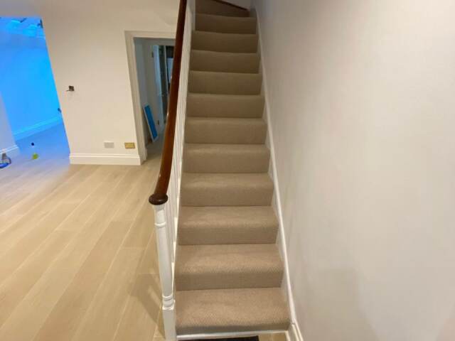 Clarendon Carpets Chigwell Ripple Bark installation in Hampstead