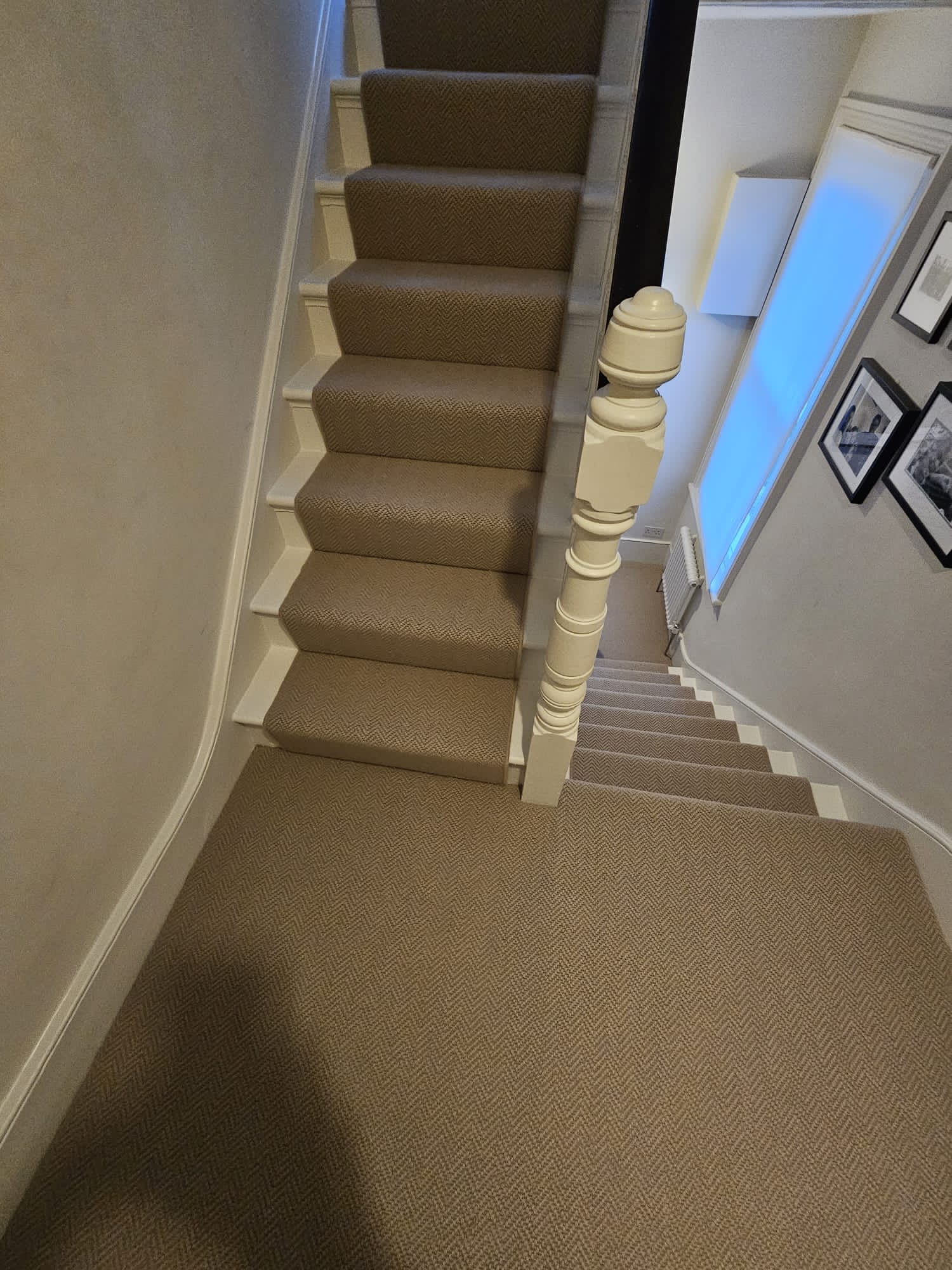 Fibre Carpets Flatweave Classics Small Boucle Ochre installation in Islington-2