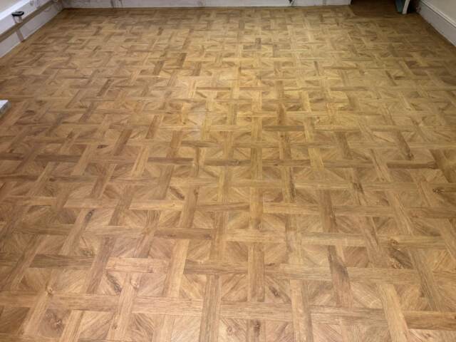 Amtico Form Rural Oak installation in Knightsbridge