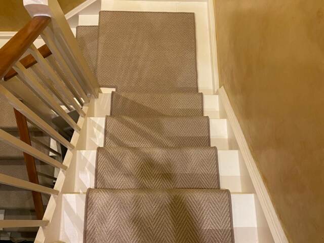 Rols Carpets Maya Oat installation in Richmond