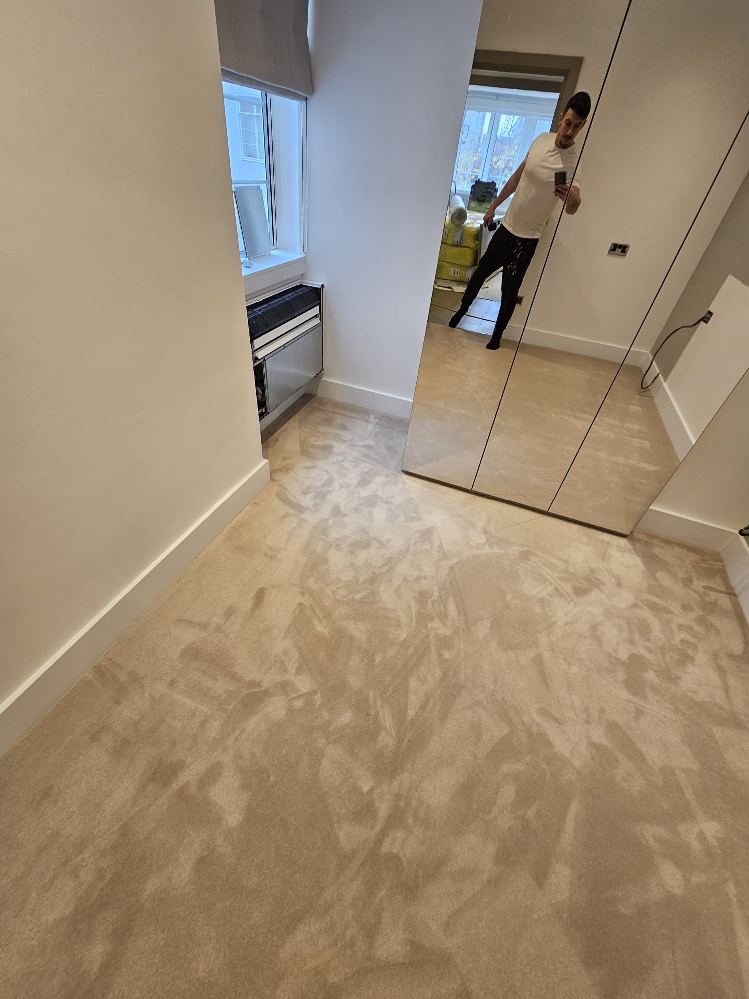 Westex Flooring Silken Velvet Ecru carpet installation in Islington-0