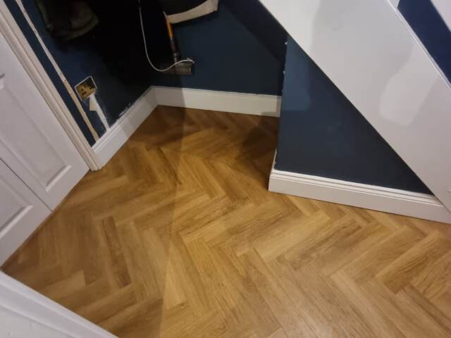 Amtico Spacia Honey Oak installation in Richmond