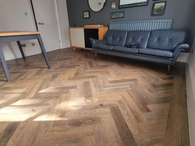Amtico Spacia Noble Oak installation in Chelsea