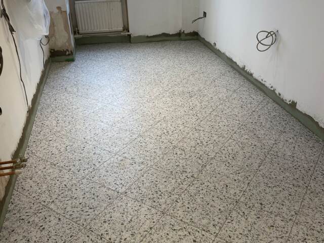 Amtico Spacia Terrazzo Negroni installation in Borough