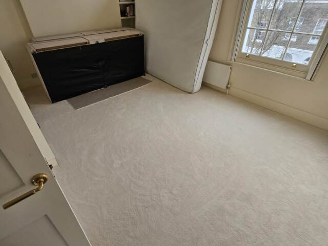 Elements London Scenario White Mist carpet installation in Paddington