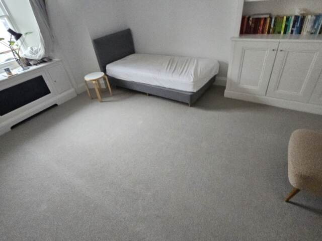 Likewise Floors Ewehurst Eucalyptus carpet installation in Wimbledon