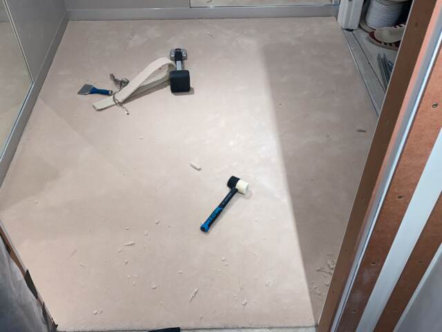 Westex Flooring Westend Velvet Supreme Ivory carpet installation in Clapham