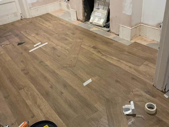 Amtico Signature Brushed Oak installation in Kilburn