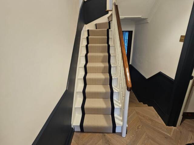 Crucial Trading Alpine Bera White WA517 carpet installation in Pimlico