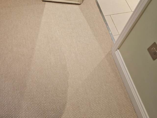 Fibre Carpets Flatweave Classics Herringbone Chalk fitting in Wandsworth