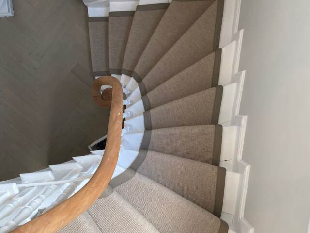 Likewise London Pot Pourri Pumice 03 carpet installation in Marylebone