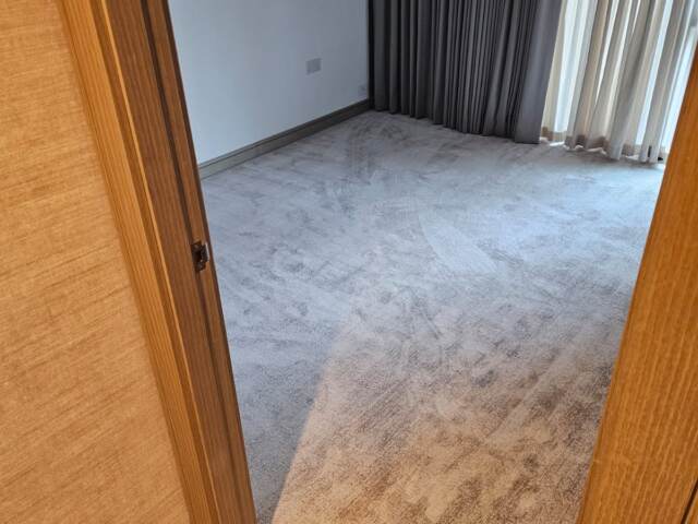 Rols Carpets Luna Yellow Gold installation in Docklands