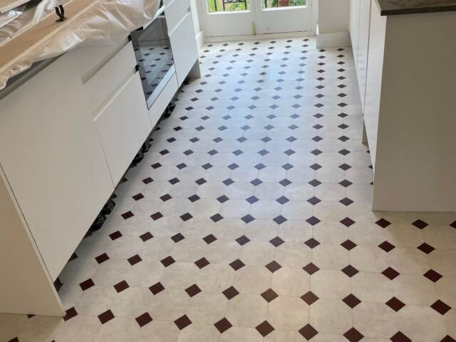 Amtico Signature Keystone Mini EP305 installation in Earls Court