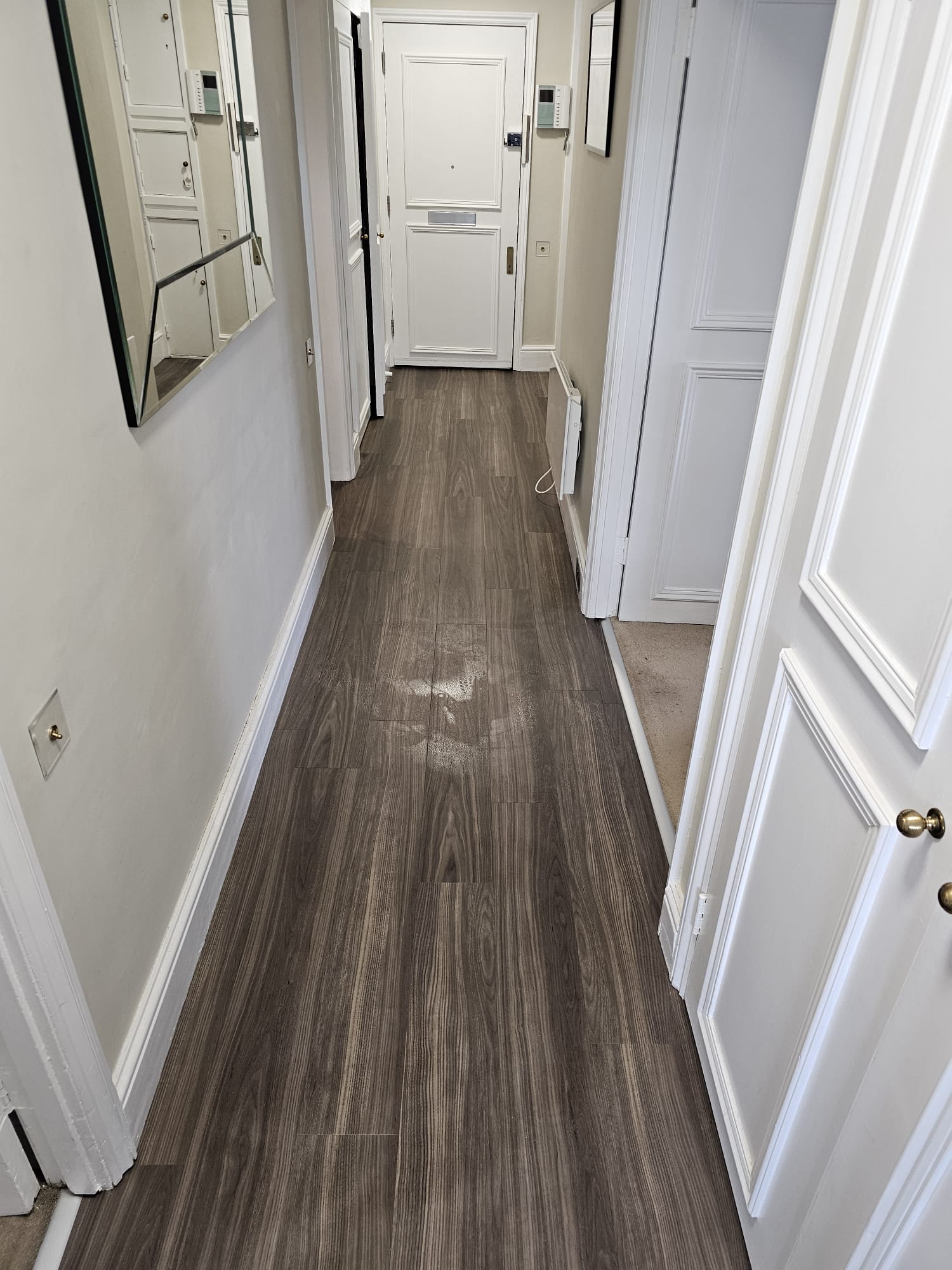 Amtico Spacia Blackened Spa Wood installation in Lambeth-0