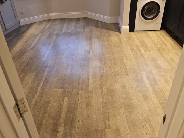 Amtico Spacia Bleached Elm installation in Notting Hill