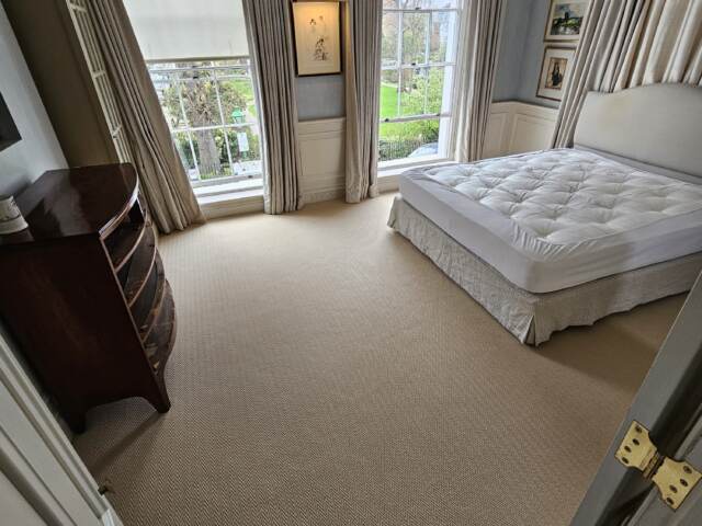 Fibre Carpets Wool Herringfine Bank installation in Chiswick
