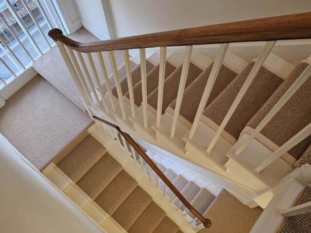 Kersaint Cobb Pampas Boucle 119 carpet installation in Earls Court
