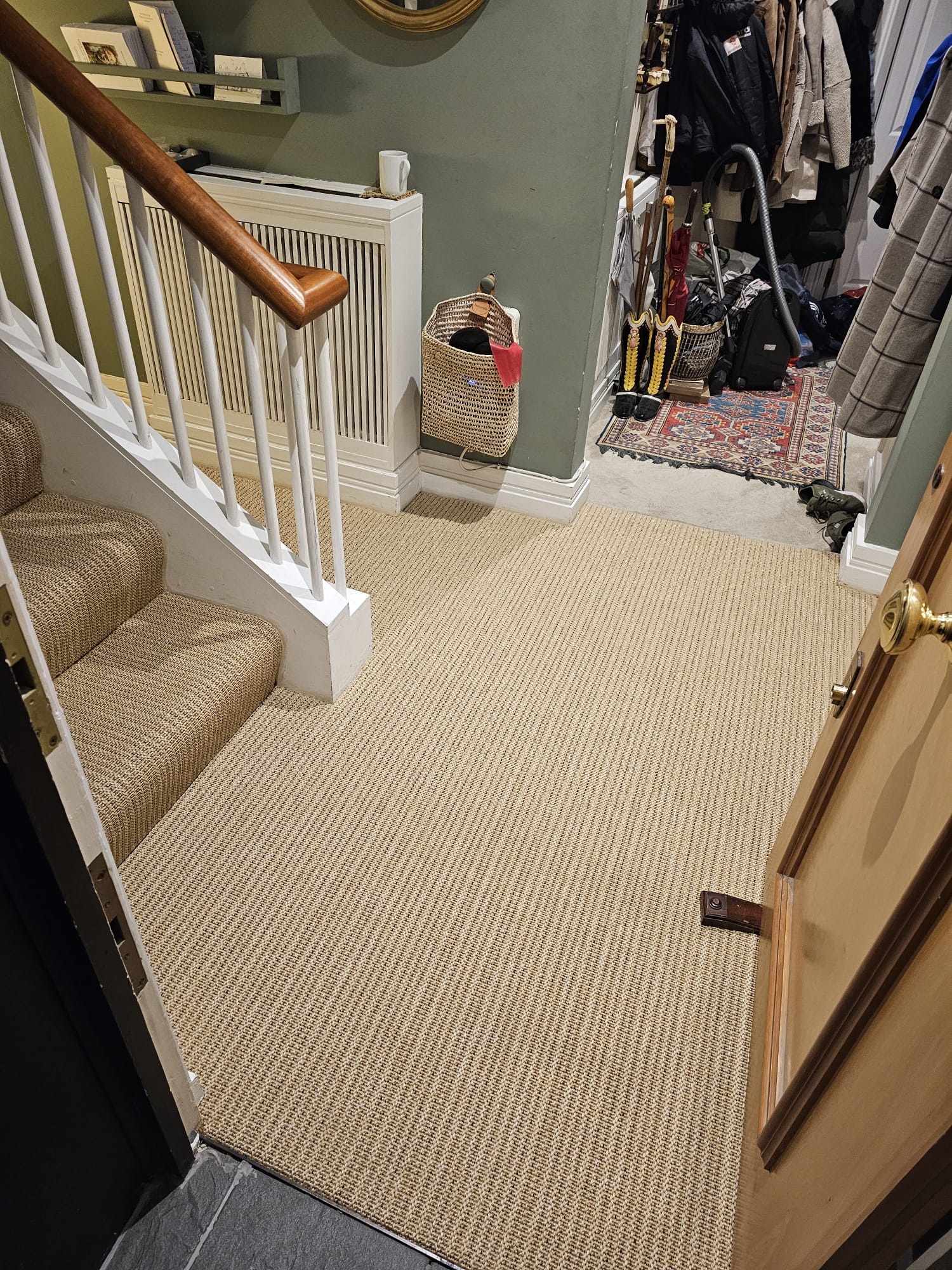 Unnatural Flooring New England Amarilla NE6072 carpet installation in Hampstead-0
