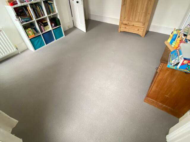 Westex Flooring Natural Loop Briar Cobble carpet installation in Kensington