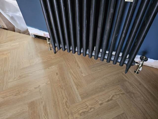 Amtico Spacia Pale Ash installation in Mayfair